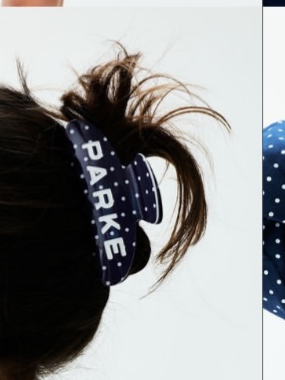 parke polka dot claw clip